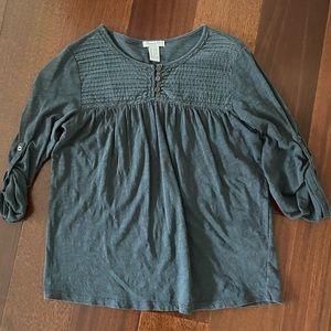 Forever 21 Girls Grey Boho Top